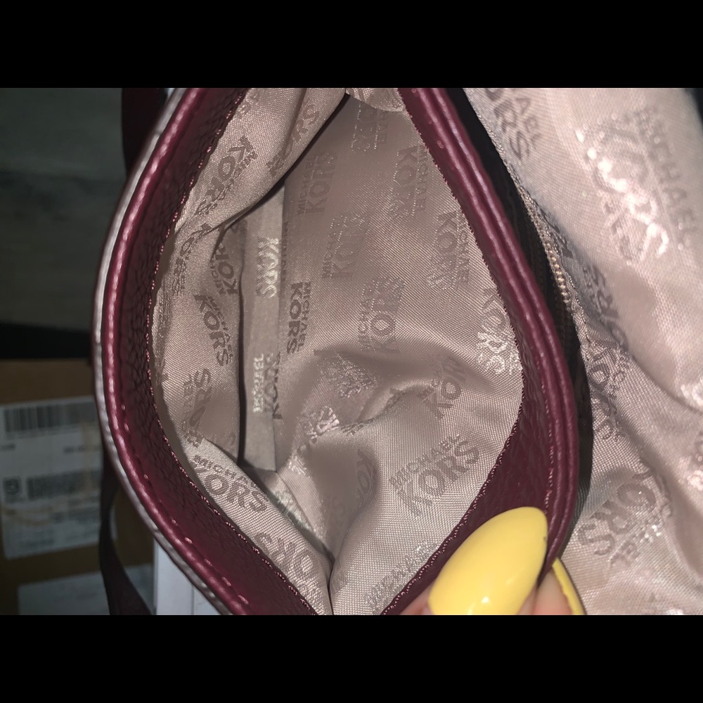 Michael Kors deep purple purse